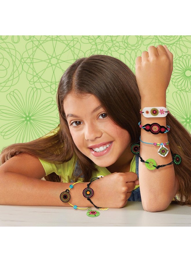 Spirograph Shrink Charms, Friendship Bracelet Kit, Bracelet Making Kit For Girls, Arts And Crafts For Kids, Drawing Kit, Girls Bracelet, For Kids, Ages 8+  - Image 2