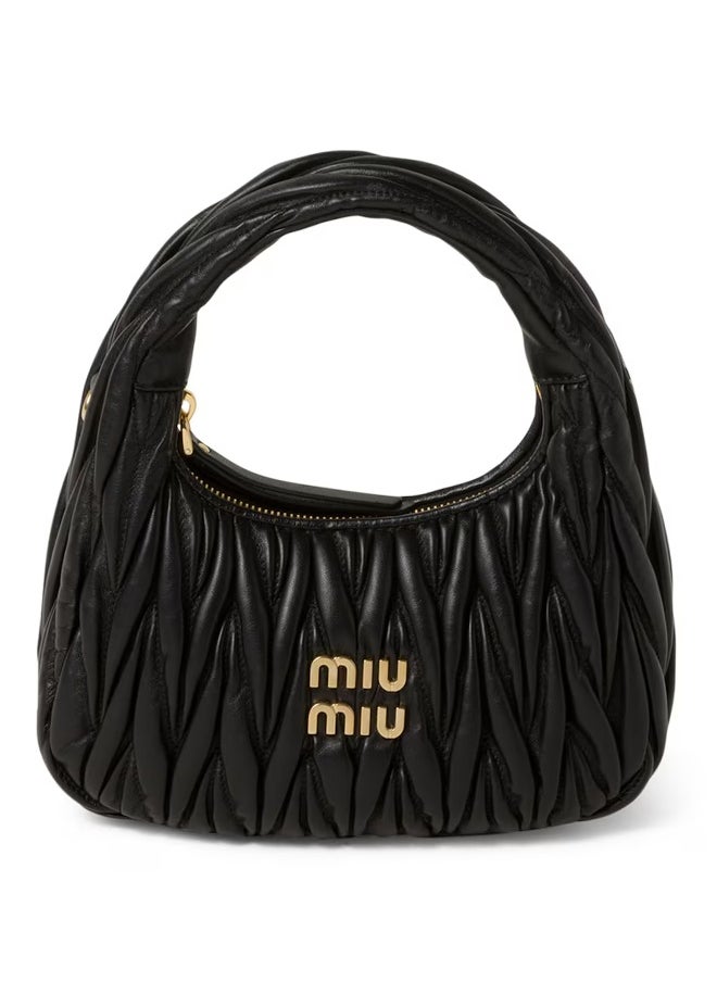 MIU - Wander nappa leather hobo Shoulder Bag - Image 1
