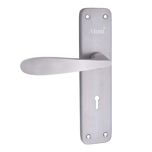 Atom Heavy Duty Mortise Door Lock for Bedroom, Living Room, Main Door, Silver Satin Finish | 3 Keys | 6 Lever Double Stage Lockset for House Hotel Office(805KY) - Image 4