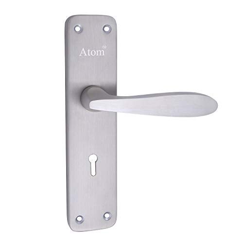 Atom Heavy Duty Mortise Door Lock for Bedroom, Living Room, Main Door, Silver Satin Finish | 3 Keys | 6 Lever Double Stage Lockset for House Hotel Office(805KY) - Image 3