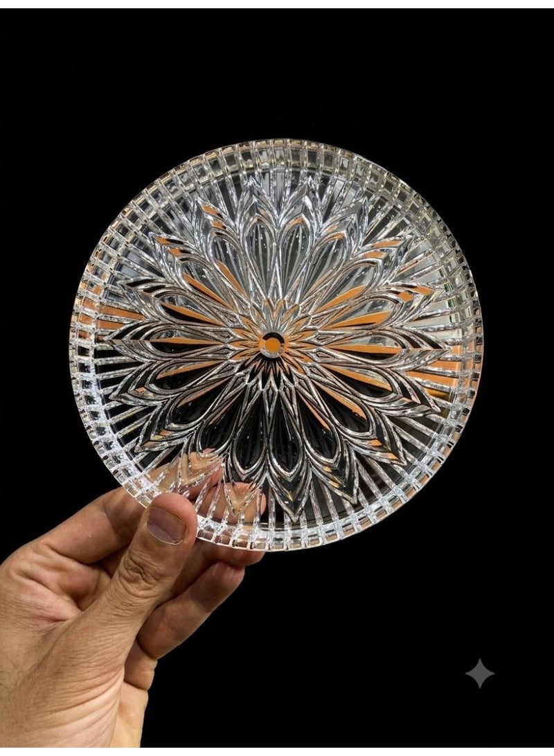 Kandil Glass This set of 6 serving dishes for desserts, appetizers, and snacks adds a beautiful touch to your home. - Image 2