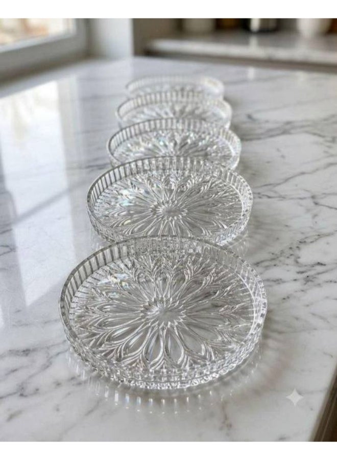 Kandil Glass This set of 6 serving dishes for desserts, appetizers, and snacks adds a beautiful touch to your home. - Image 5