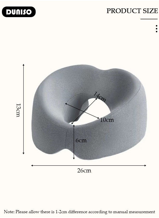 DUNISO Massage Face Pillow, Ergonomic Memory Office Nap Pillow, High Rebound Face Down Pillow for Sleeping, Face Rest Neck Head Cushion for Spa Salon Travel  - Image 4
