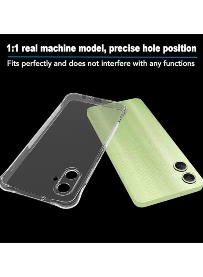 QIRG Case for Samsung Galaxy A06 Clear TPU Four Corners Grade Protection Cover Transparent Soft Silicone - Image 4