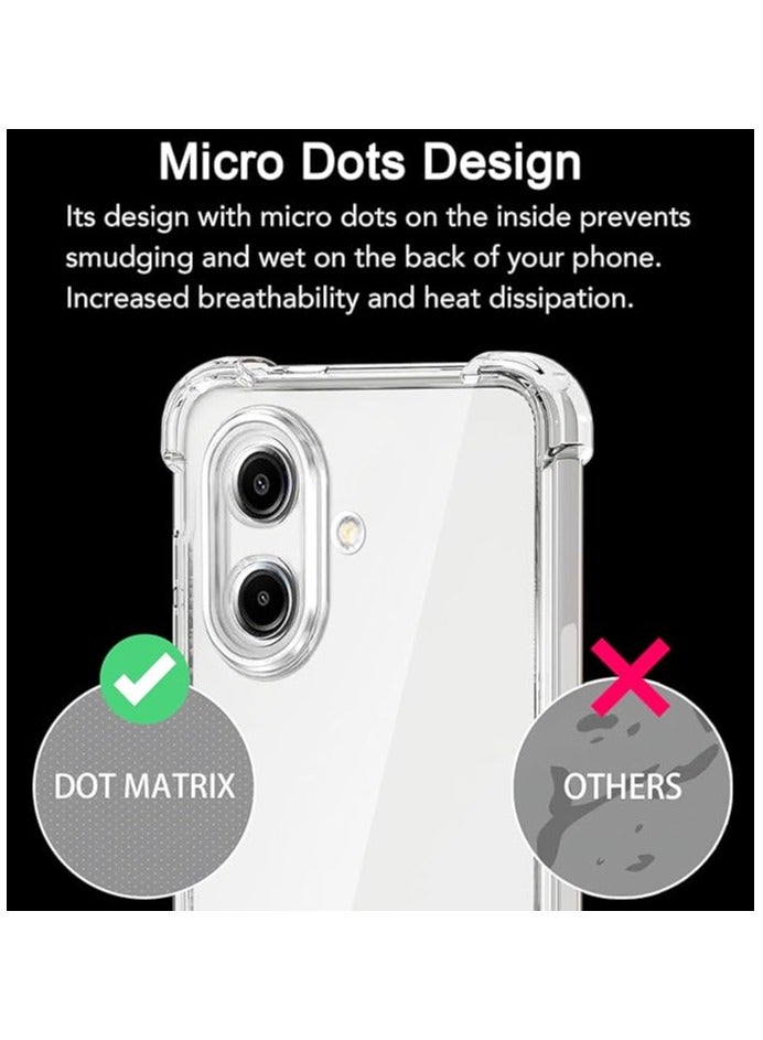 QIRG Case for Samsung Galaxy A06 Clear TPU Four Corners Grade Protection Cover Transparent Soft Silicone - Image 5