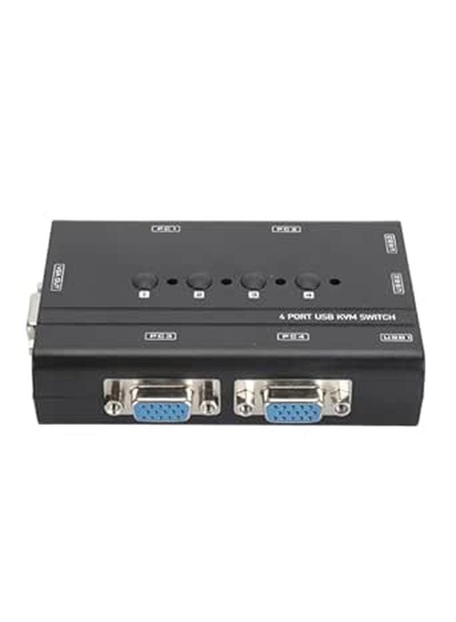4 Port USB VGA KVM Switch For Sharing Display And 3 USB Devices Easy Switching No Software - Image 1