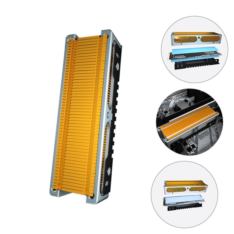 Dual Sided SSD Cooler with Heat Sink and Efficient Dissipation Pads for Desktop PC - Image 4