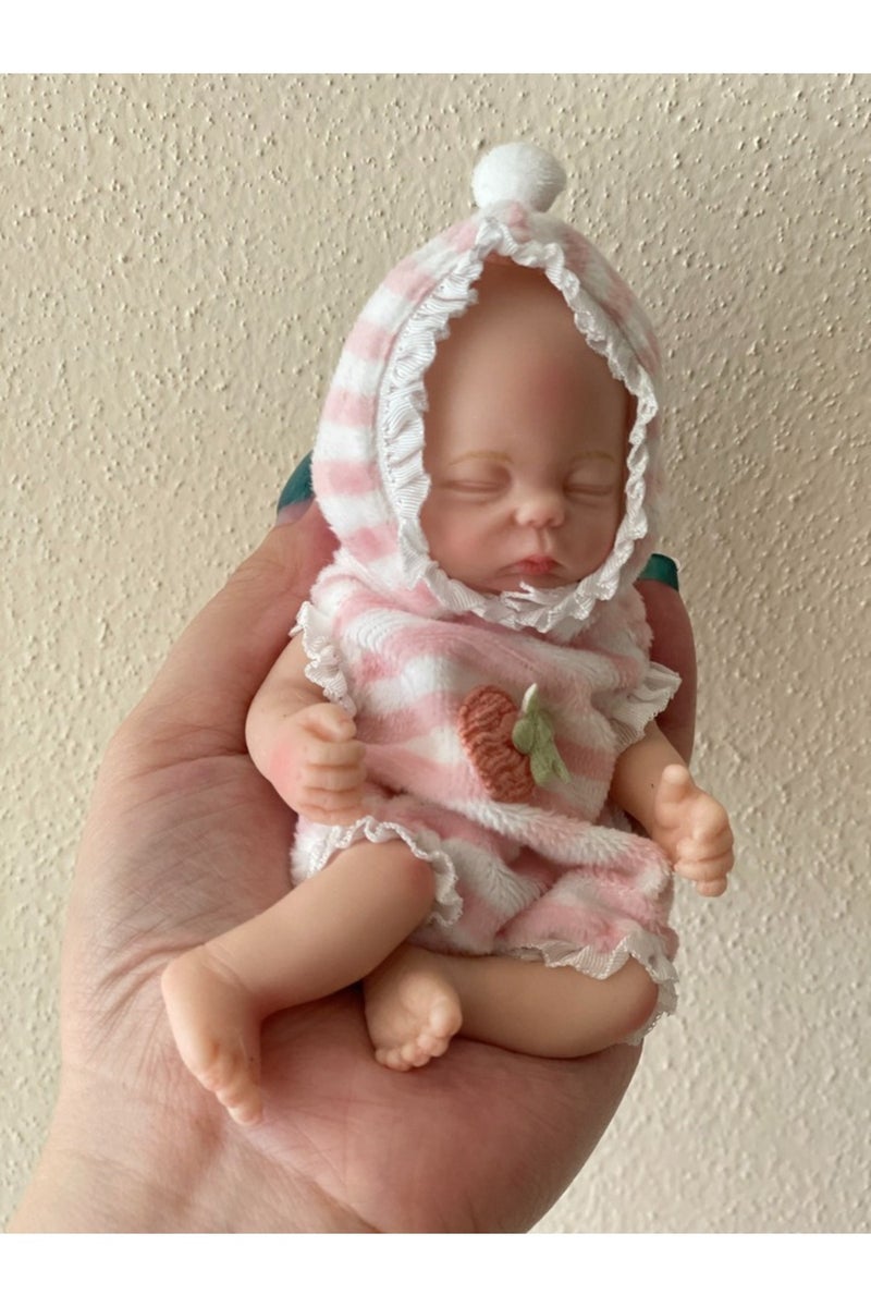 Silicone Girl A 1 Pc Lifelike Mini Silicone Reborn Doll Handmade Bebe Newborn Doll Girl For Children