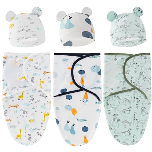 ATONGQI 3-Pack Organic Baby Swaddle Sleep Sacks - Newborn Swaddle Sack - Baby Swaddles Blanket Wrap (Naturally) - Image 1