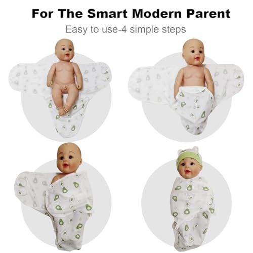 ATONGQI 3-Pack Organic Baby Swaddle Sleep Sacks - Newborn Swaddle Sack - Baby Swaddles Blanket Wrap (Naturally) - Image 2