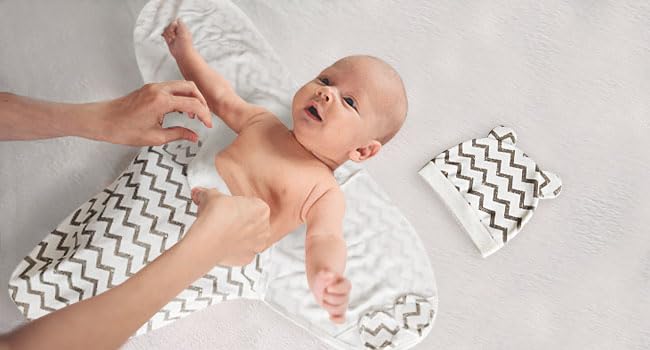 ATONGQI 3-Pack Organic Baby Swaddle Sleep Sacks - Newborn Swaddle Sack - Baby Swaddles Blanket Wrap (Naturally) - Image 5