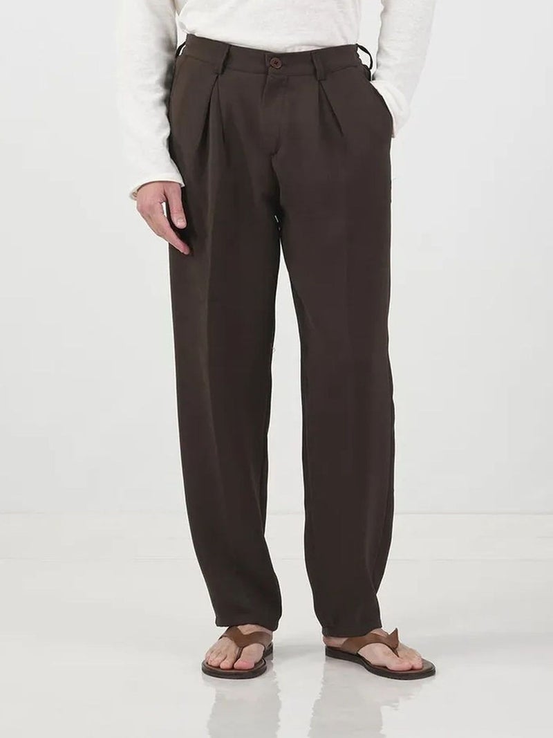 GIESTO Straight Leg Pleated Trousers - Image 1