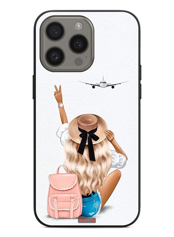 Tolwak Apple iPhone 15 Pro Protective Case Cover Girl Love Travel - Image 2