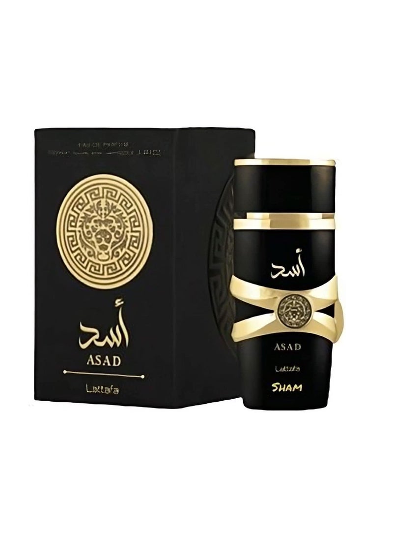 Lattafa Imported Long Lasting Luxury Perfume Asad Premium Refreshing Oud and Musk Fragrances Eau De Parfum 100 ml Perfume for Unisex (Pack of 1) - Image 2