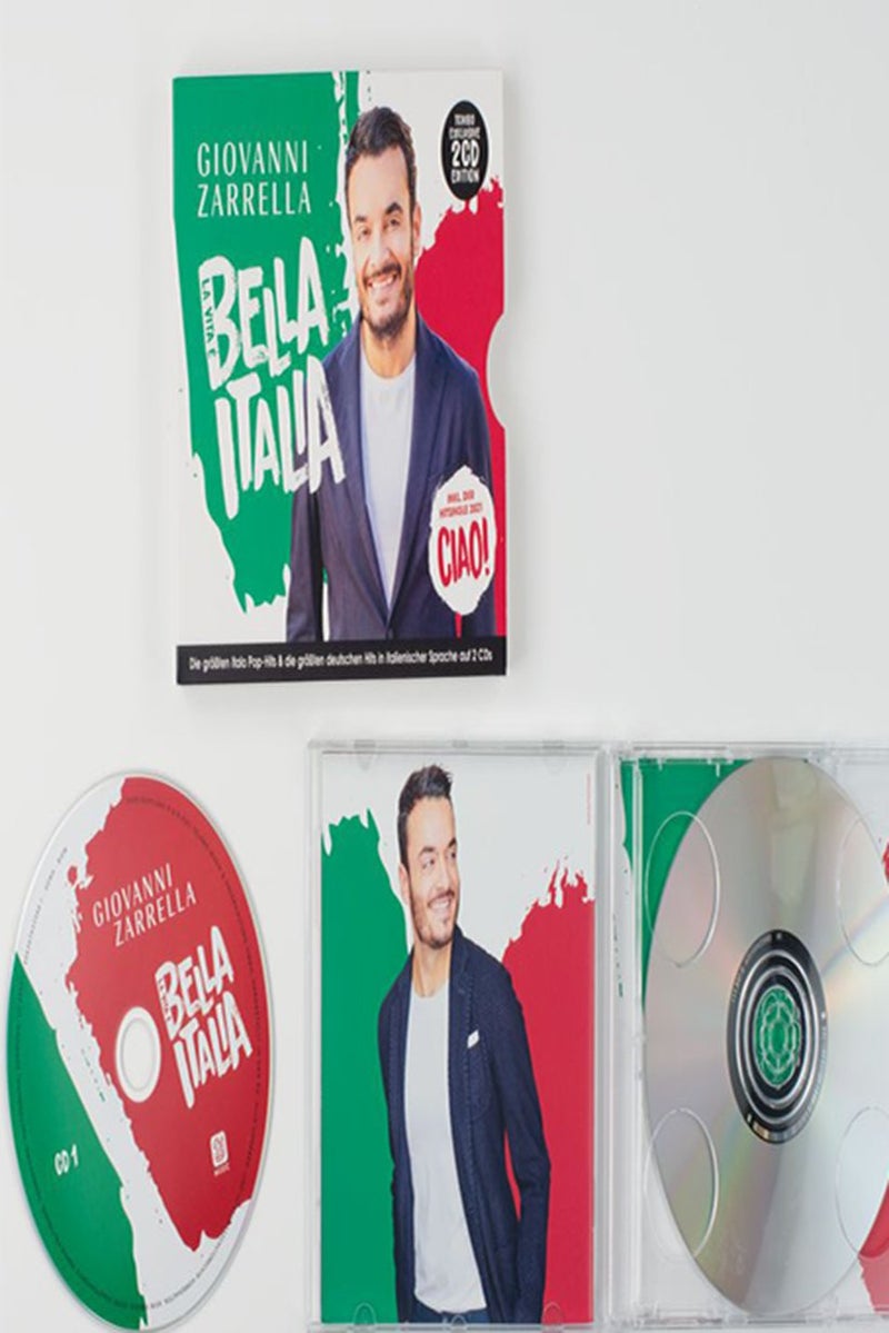 Tchibo Bella Italia Hitsingle 2021 CD, Green and Red - Image 2