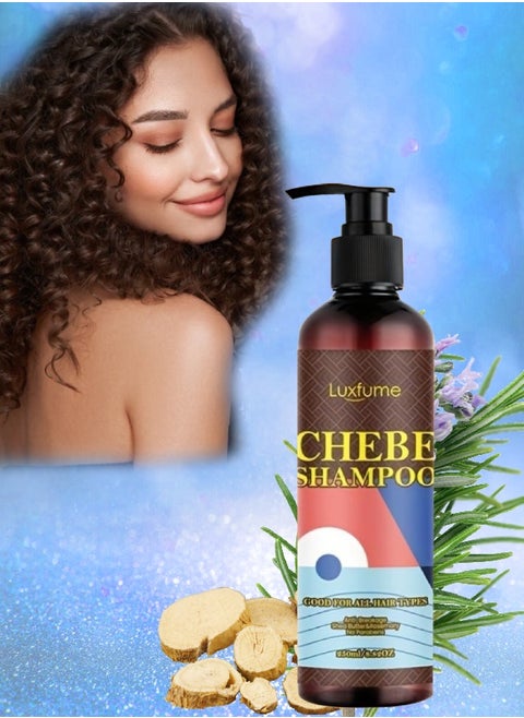 250ml Chebe Shampoo for Hair Growth Chebe Shampoo with Shea Butter Anti Dandruff Shampoo with Chebe Powder Hair Growth Moisturizing and Hair Thickening Chebe Shampoo Deep Conditioning