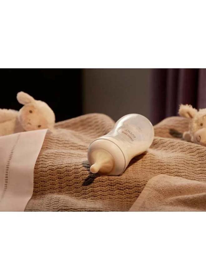 Philips Avent Natural Baby Bottle With Natural Response, Pink Elephant Design, 260 ml, Medium Flow (Flow 3), 3 Pieces - Image 4