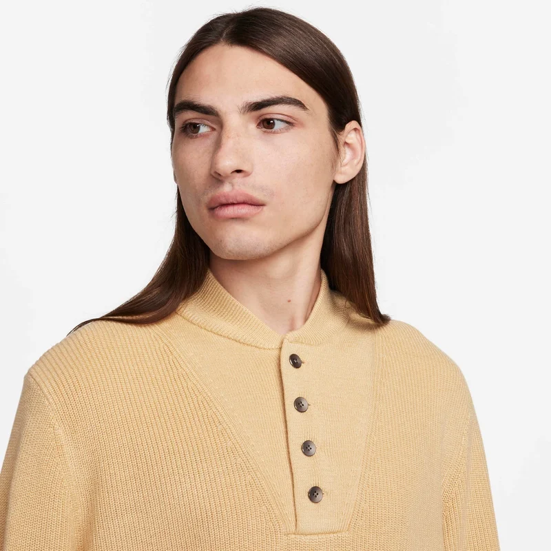 Men's Life Long-Sleeve Military Henley Jumper