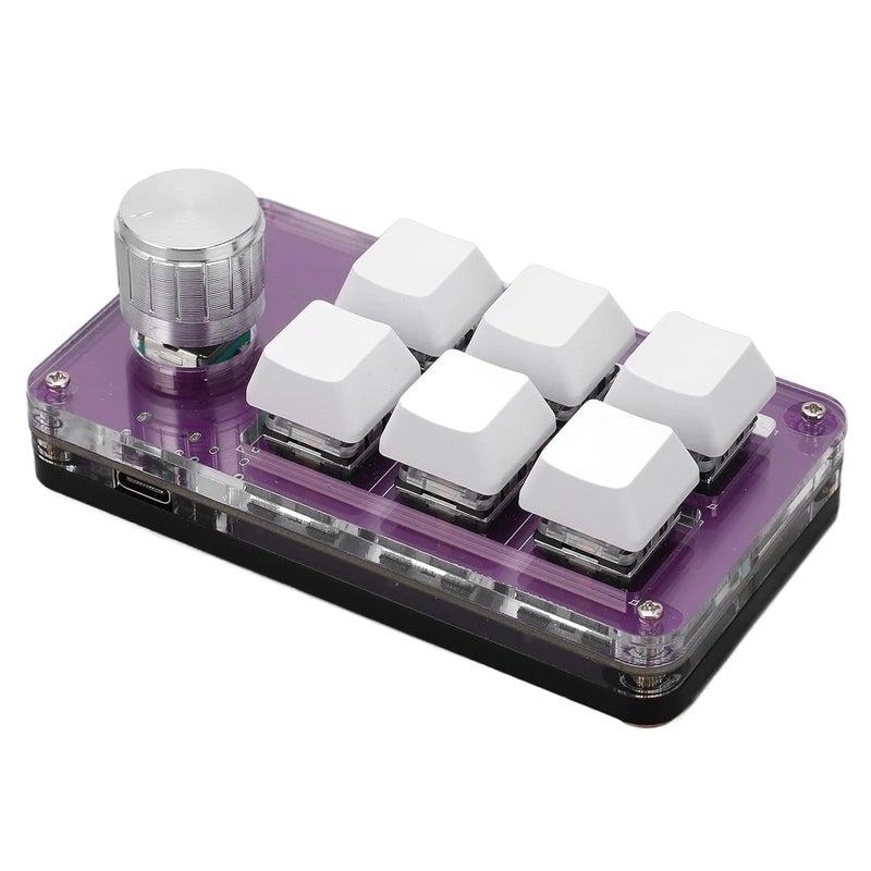 Programmable Mini Gaming Keypad with Knob One Handed Mechanical Keyboard - Image 1