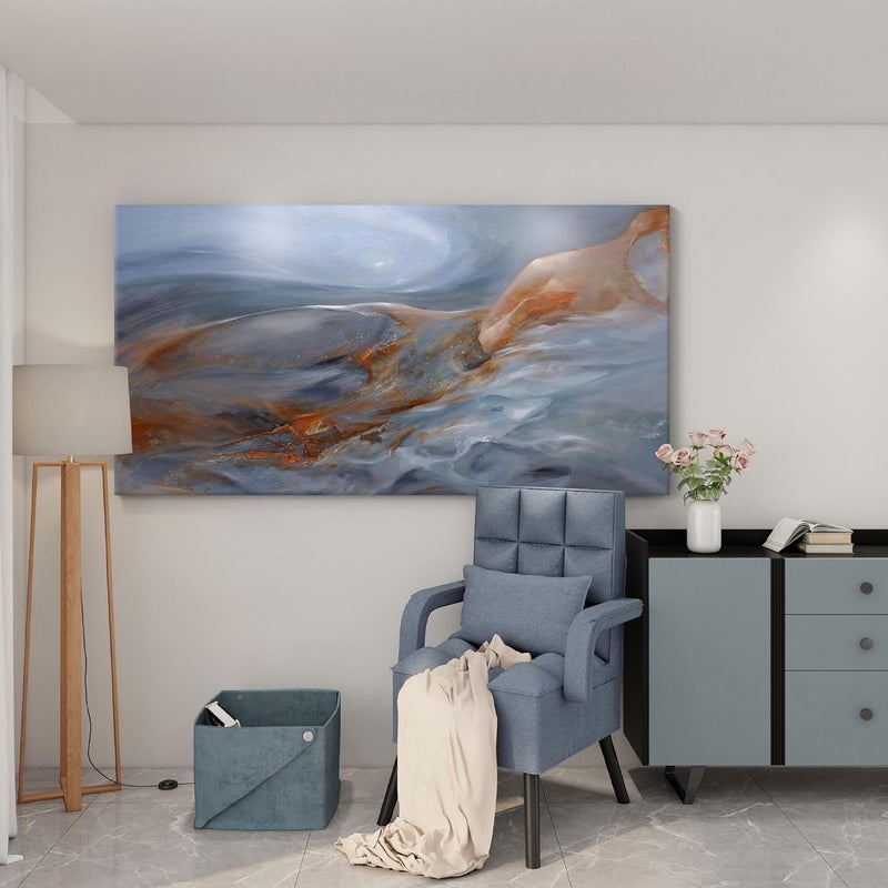 Pogusmavi Large Abstract Canvas Wall Art - Image 4