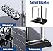 BEWITU Newtons Cradle Balance Pendulum Swinging Kinetic Balls Fun Science Physics Accessories for Adults Calm Down Fidgets Kit Desk Toys for Stress Relief Office Desk Decoration Large Black - Image 4