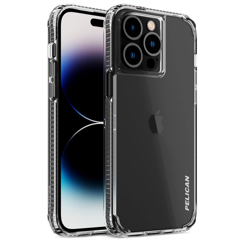 Pelican Ranger Series - iPhone 14 Pro Max Case 6.7" [Wireless Charging Compatible] [Anti-Yellow] Protective Phone Case with Anti-Scratch Tech [15ft MIL-Grade Drop Protection] 14 Pro Max Cover - Clear - Image 1