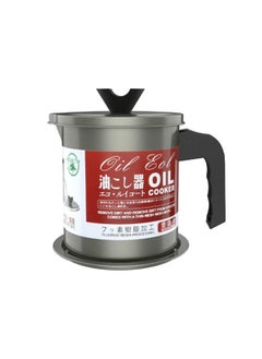 KITCHENOO Oil Container Stainless Steel Oil Strainer Pot Container Jug Storage Can With Filter Cooking Oil Pot For Kitchen Household Tools 1.4L  - Image 1