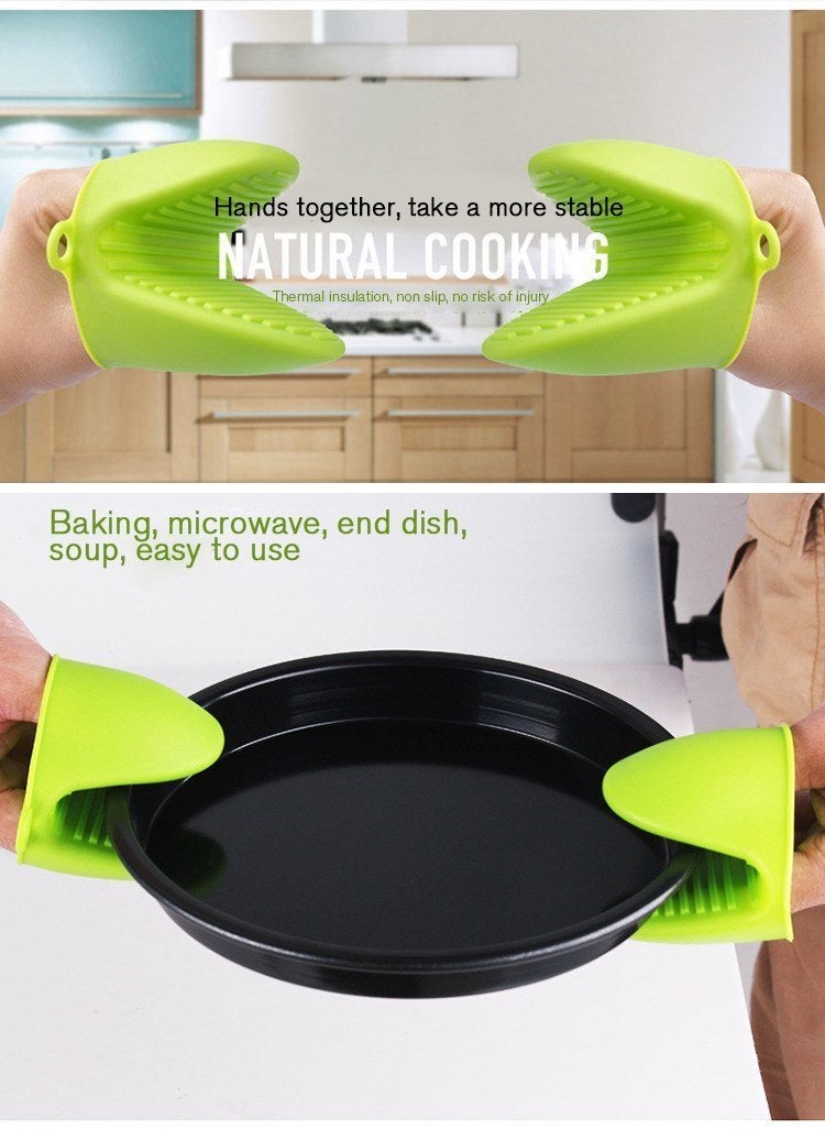 RKPM HOMES RKPM HOMES Set of 2 Silicone Pinch Grip Mitten Oven Mitt Gripper Grip Kitchen Pot Holder Utensil Tool 2 Pcs Multi Color  - Image 4