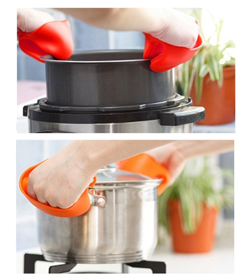 RKPM HOMES RKPM HOMES Set of 2 Silicone Pinch Grip Mitten Oven Mitt Gripper Grip Kitchen Pot Holder Utensil Tool 2 Pcs Multi Color  - Image 5