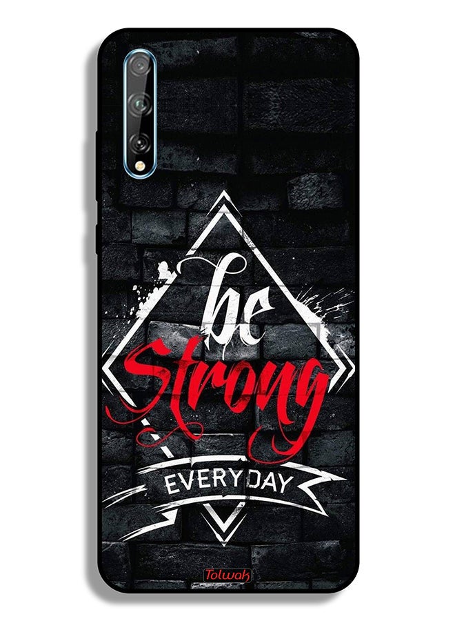 Tolwak Huawei Y8p Protective Case Cover Be Strong Every Day - Image 2