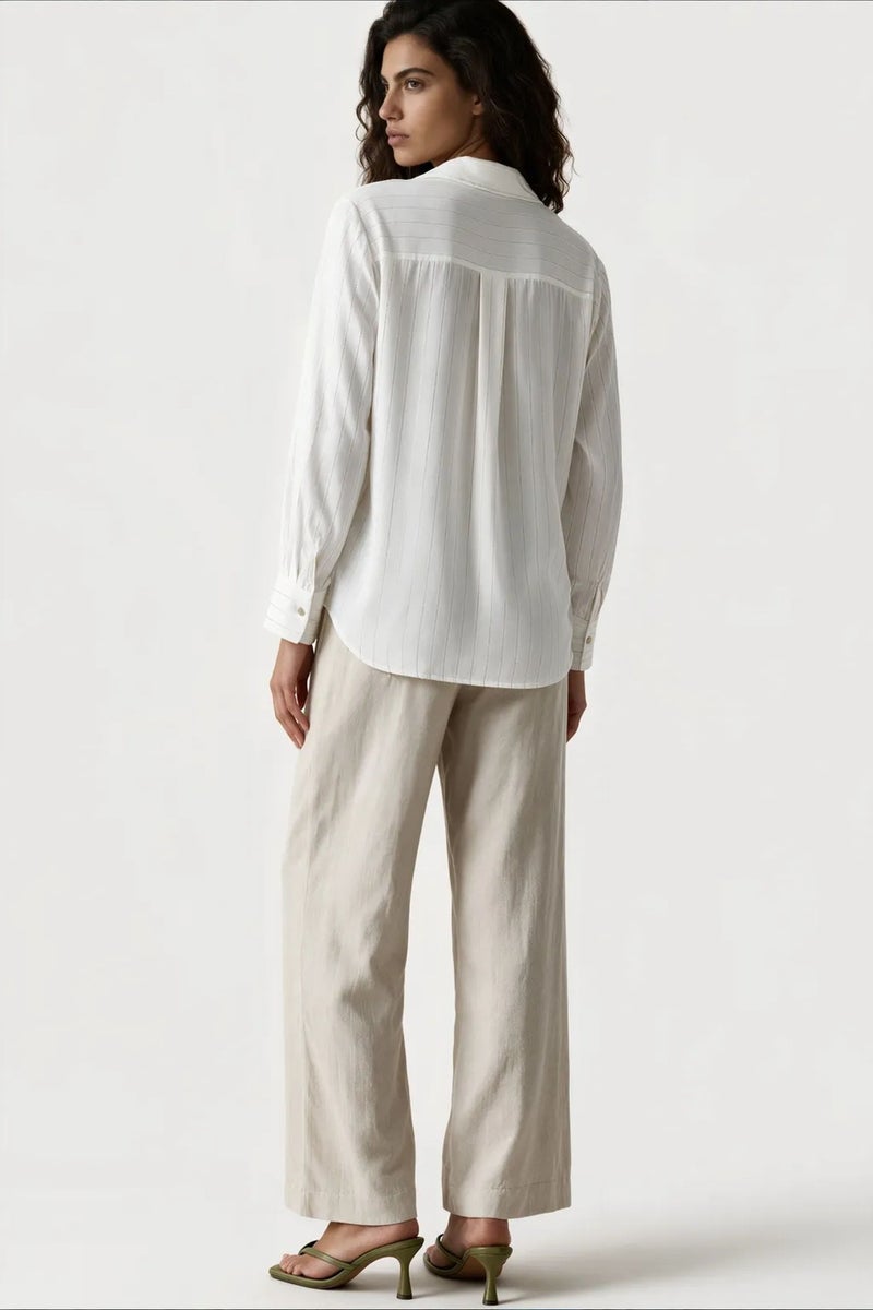 Jennyfer Women's Striped V-Neck Blouse - Image 3