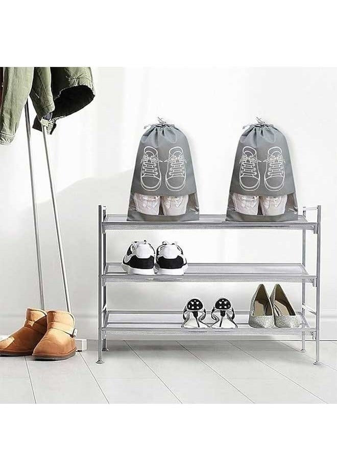 5 Pieces Travel Shoe Storage Bag, Non-Woven Storage Bag, Portable Shoes Pouch ,with Transparent Window for Daily and Travel Use  - Image 5