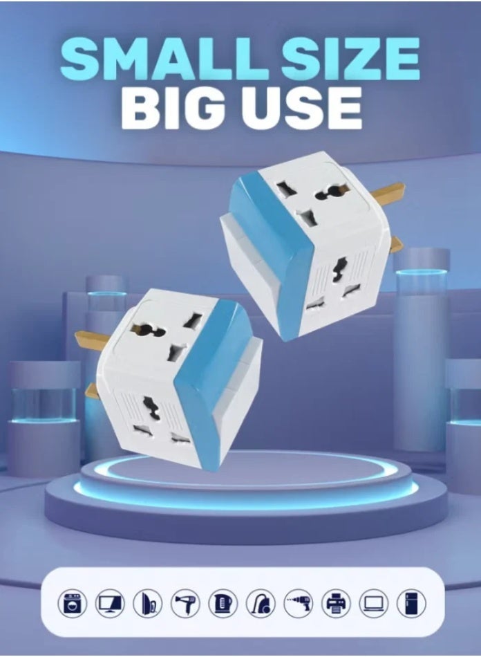Fixer 13A Multi-Plug Universal Adapter with 3 Universal Sockets and Individual Power Switches - Image 2