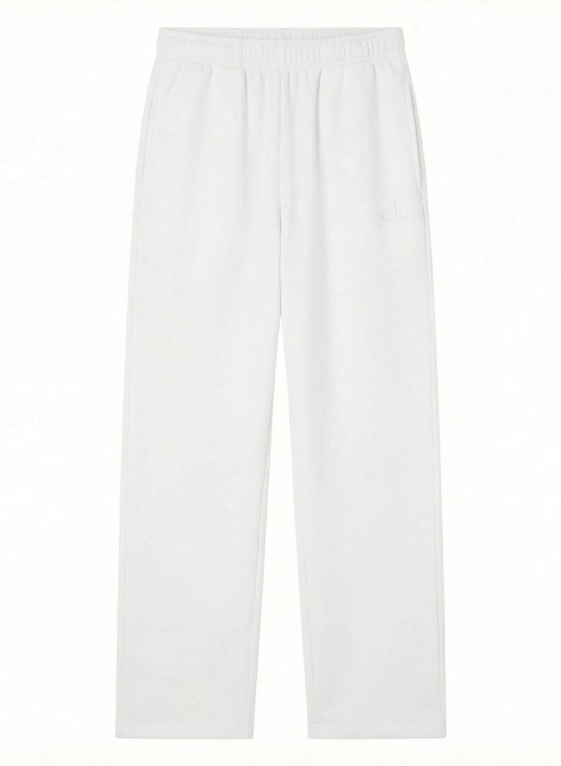 Alo Yoga Mid-Rise Straight-Leg Sweatpants - Relaxed Fit Cotton Casual Athletic Pants for Men/Women - Image 1