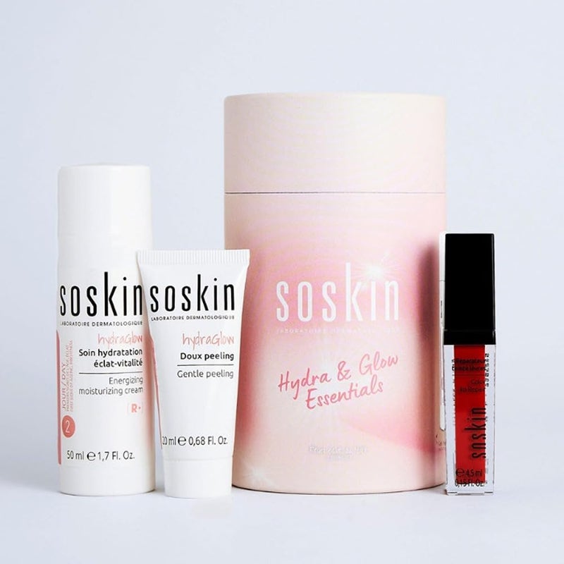 Soskin Hydra & Glow Essentials Kit - Hydrating & Brightening Skincare Set with Serum, Cream & Cleanser - Image 3
