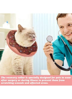 BINGPET BINGPET Cat Donut Cone Collar Soft,Adjustable Protective Cat Cone Collar Alternative After Surgery,Cute Cat Surgery Recovery Suit for Kittens and Puppies Prevent from Licking Wounds  - Image 5