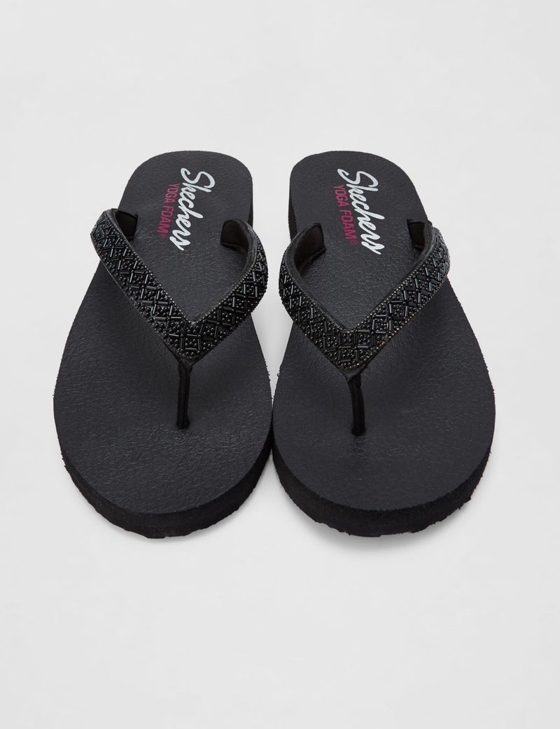 Skechers Cali Women's-Flip-Flops & Slippers-MEDITATION-119284ID-BBK-6 - Image 4