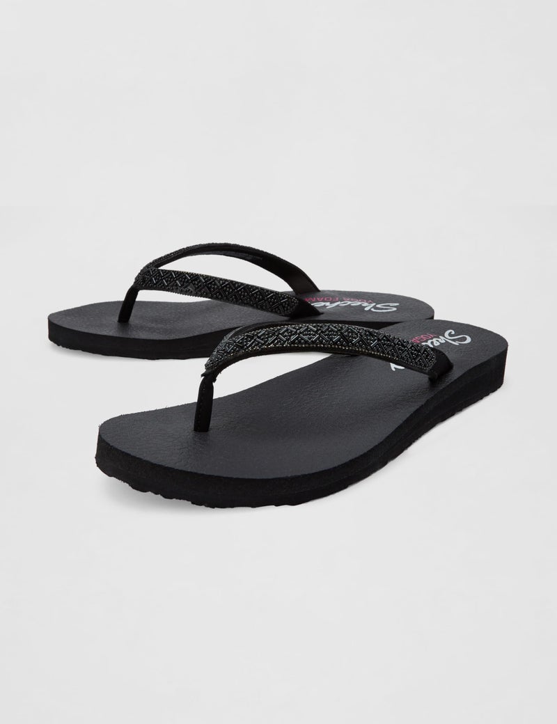 Skechers Cali Women's-Flip-Flops & Slippers-MEDITATION-119284ID-BBK-6 - Image 5