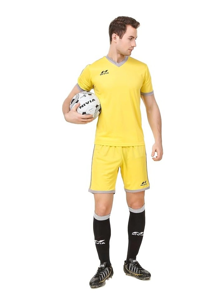 Nivia Ultra Football Jersey Set | Size : XLarge | Material : Micro  Polyester | Half Sleeve |  V Neck | For Men - Image 3