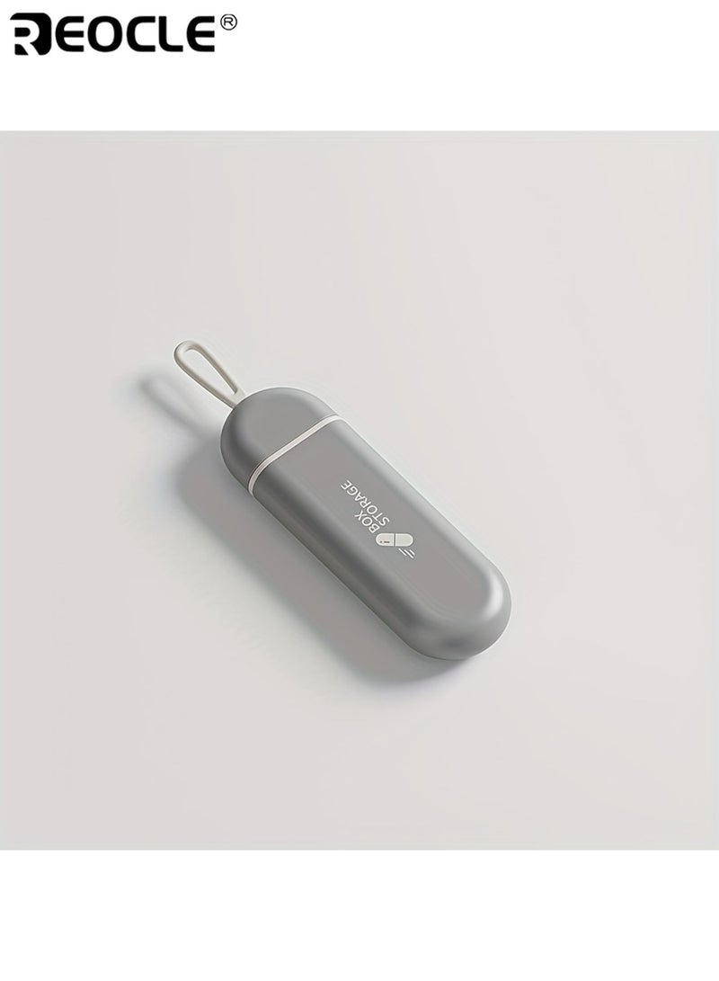 REOCLE 3pcs Mini Portable Pill Organizer 3 Compartment Travel Pill Box for Carry-On Medicine Storage and Daily Drug Dispenser - Image 2