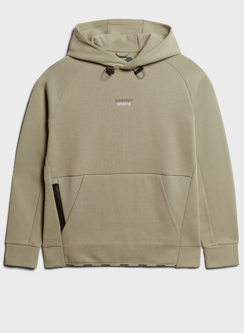 سوبر دراي Logo Print Pull Over Hoodies