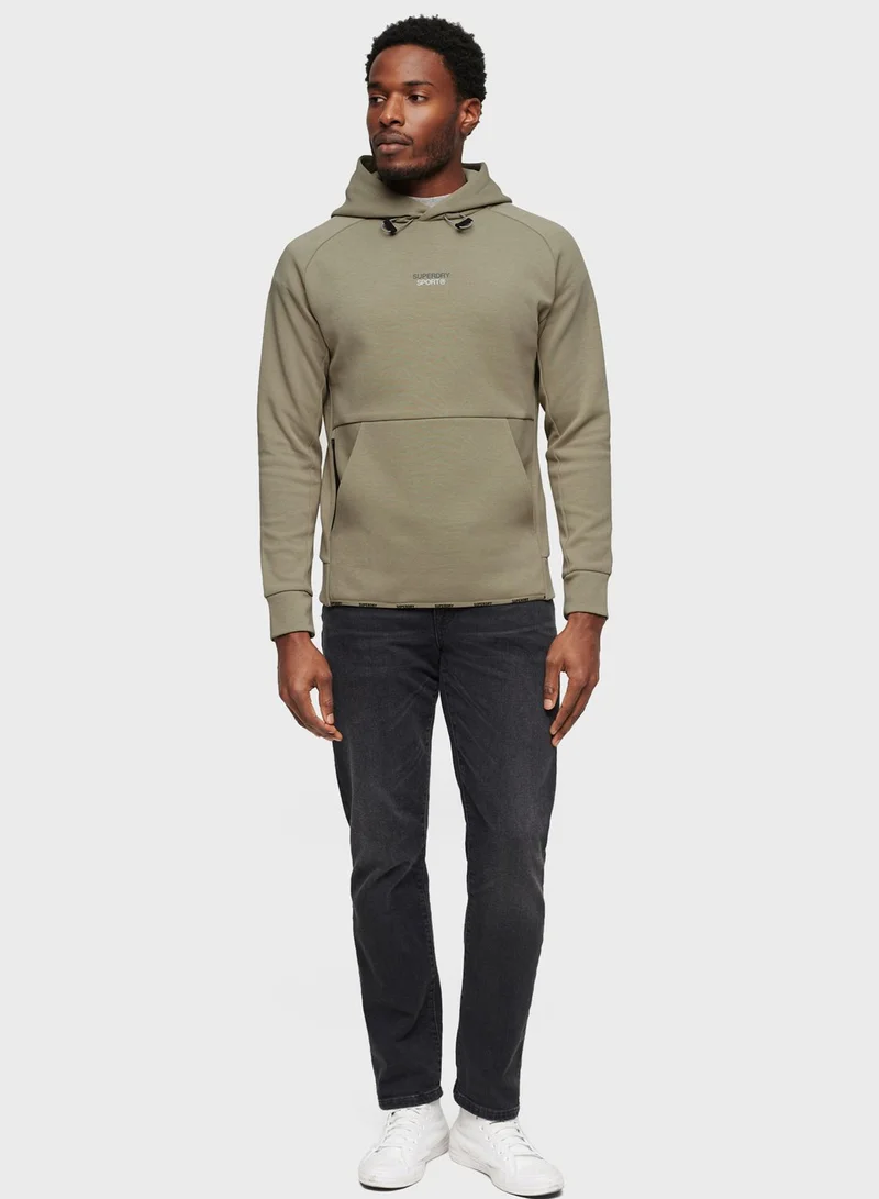 سوبر دراي Logo Print Pull Over Hoodies