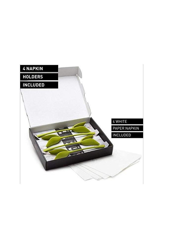 4-Piece Tissue Holder Set Green - Image 4