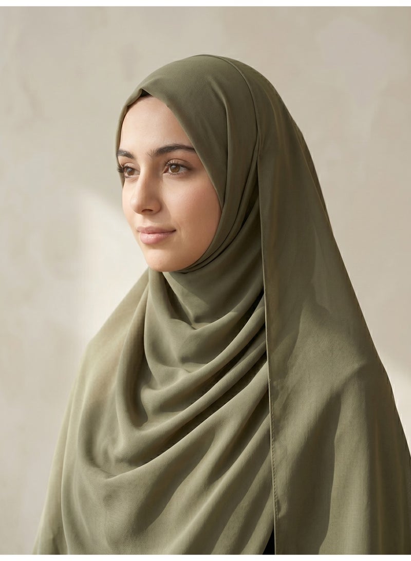 Slema Muslim Islamic Hijabs Head Wrap Scarf Shawl for Women Long Turban Cap - Image 5