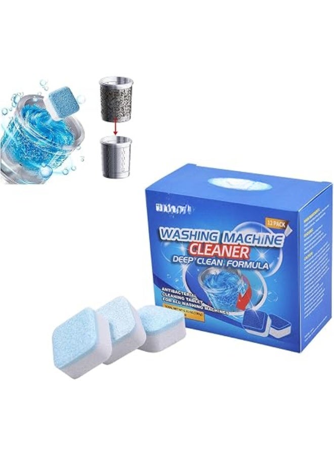 Generic valueable 1 12 Washing Machine Cleaning and Descaling Tablets - Helps Remove Odors and Buildup Over Time - For Deep Cleaning the Washing Machine Drum - Suitable for Regular Use - Practical Way to Care for the Machine - Image 1