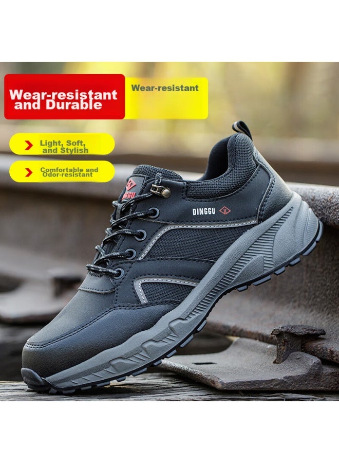 Dinggu Dinggu Safety Shoes For Men, Steel Toe Cap, Puncture-Resistant, Lightweight, Comfortable, Non-Slip, For Construction Sites, 852Hei40 - Image 4