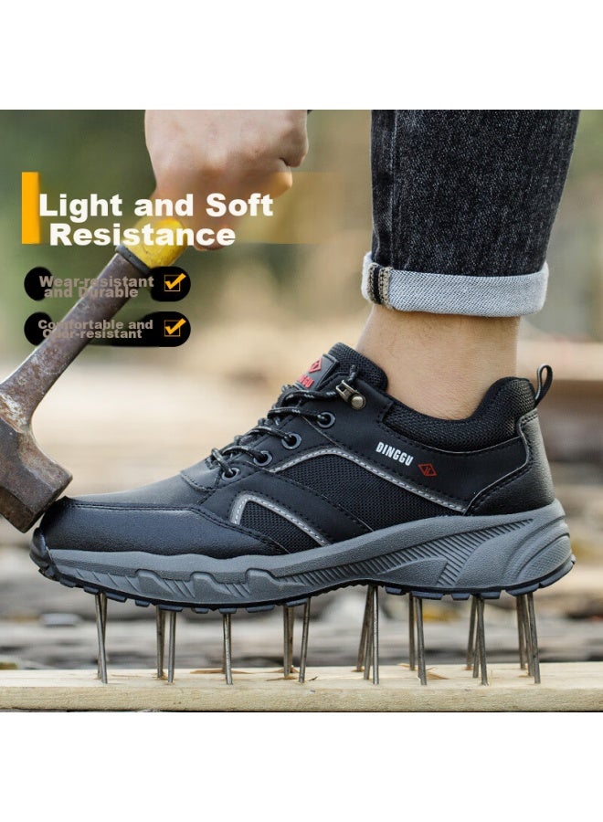 Dinggu Dinggu Safety Shoes For Men, Steel Toe Cap, Puncture-Resistant, Lightweight, Comfortable, Non-Slip, For Construction Sites, 852Hei40 - Image 5