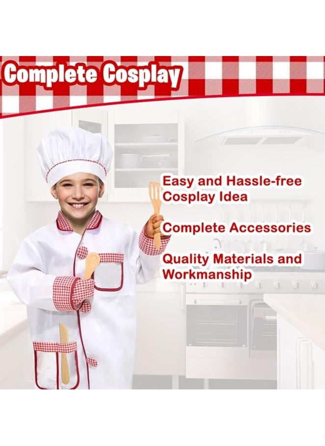 Home Smart Home Smart Chef Professional Costume for Kids Role Play Dress up Gift Set for Children Learning  - Image 2