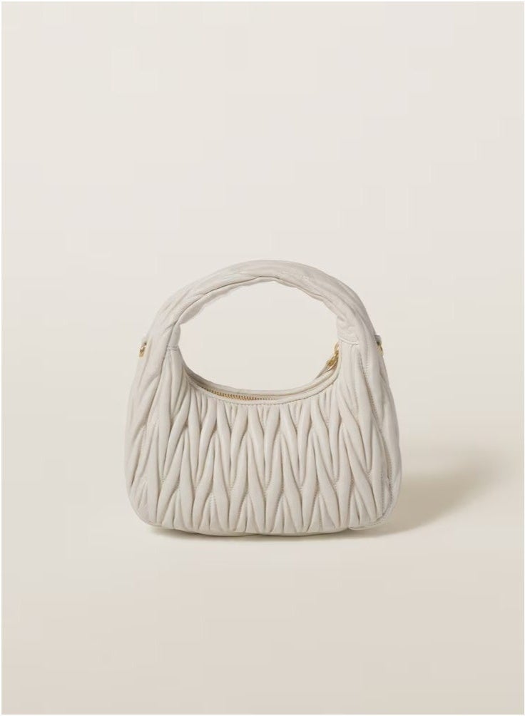 Miu Miu MIU MIU Wander quilted nappa leather hobo Crossbody Shoulder Bag - Image 1
