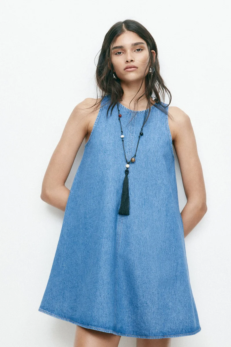 H&M A-line denim dress